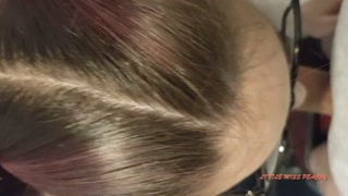 peachy sanchez sexy young  nerd gets home to  suck xxl dick deep  cum  in mouth with HUGE LOAD