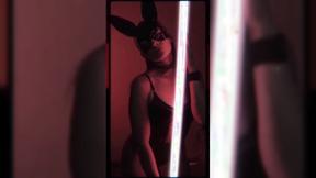 ”#bunnyears #latexsuit #blacksuit #catsuit #bodygoals”