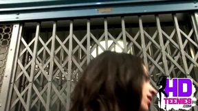 Teen Maid Yummy tits and Sexy Body and lingerie in elevator