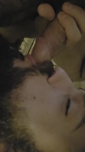 Man excitedly talks about his cock during makeout session