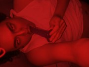 Devil costume masturbation