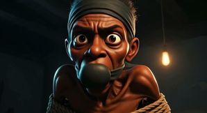 Frail African Girl Bound - Desperate &amp; Craving Cock Deep Inside
