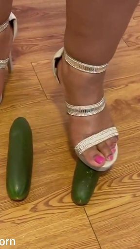 Squashing Eggplants in My High Heels