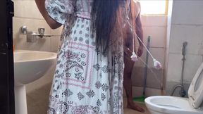 Stepson Saw MILF Saara Naked After Shower and Couldn’t Hold His Cock Away From Her Wet Cunt