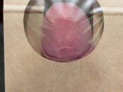 I made a package for you with my sperm! Open your mouth and get it!