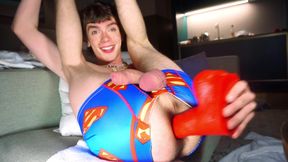 My new giant red dildo! (from Mr hankeys toys)