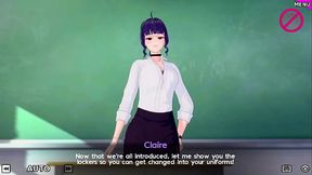 Gameplay | Visual Novel | Special Harem Class #1 Claire &ndash_ eine Dozentin mit Geheimnissen