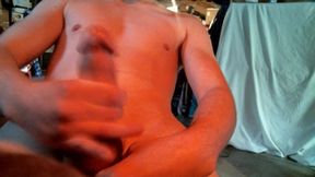 Athletic Twink Masturbating and Cumming in Hand (before Transition)