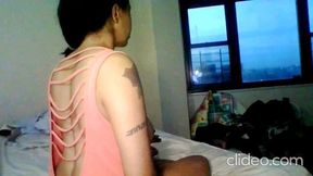 Lonely ebony babe gets BBC and facial