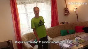 Blonde Ponyboy Takes Rough Fuck Then Gags on Cum Load – DebtDandy