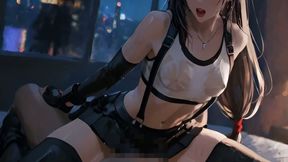 Gloves on, guard down—she leans to the sink and lets the night take her.