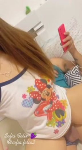 Naughty wife films sitting a lot in naughty brunette