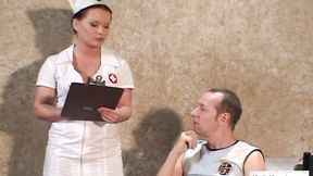 ”Nurse Katja with yummy tits screwed hard by patient”