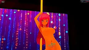 Seductive Dancer Tempts Rival in Steamy Hentai Showdown