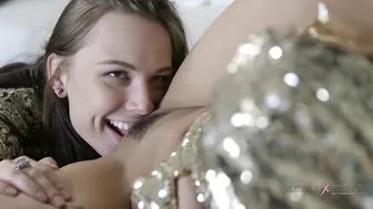 Aidra Fox and Gina Valentina Explore Intense Lesbian Passion and Pussy Play