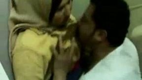Arab hijab MILF was ready for a bit of missionary fuck at home