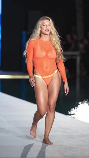 Sports Illustrated Swimsuit Model Walks Runway