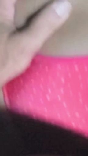 Cuckold wife fucking with pink sexy panties at doggystyle   Clip 2