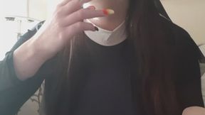 MizzErotique Naughty nun smokes n cums