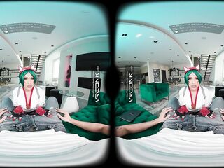 VR Conk: Breasty Kiriko from Overwatch Movie Game Screwed Anal in a Cosplay Parody - VR Porn