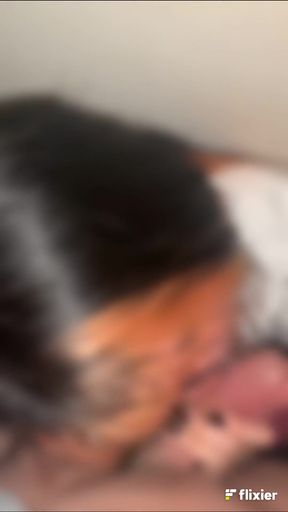 Pinay teen with big tits gives a cute blowjob