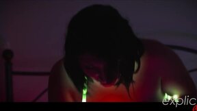 Dirty Talking French Lady with LED Lights Analized