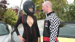 Hot Racing Girls in Sexy Outfits Get Fucked Hard at the Raceway.