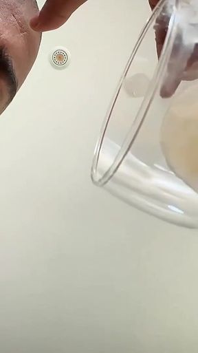 My Thick Nut Spilled in a Glass