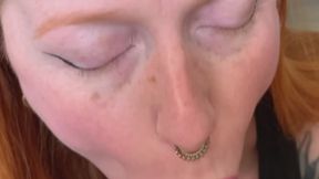 Sensuous Blowjob with Huge Cumshot on Tongue!