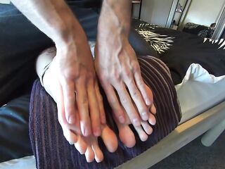 Favourable Step-Son Makes Stepmom’s Insanely Soft Wrinkled Soles SUPER Ticklish With Peculiar Lotion
