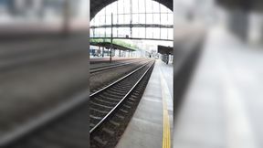 VIP4K  Teen first time fucking in the train