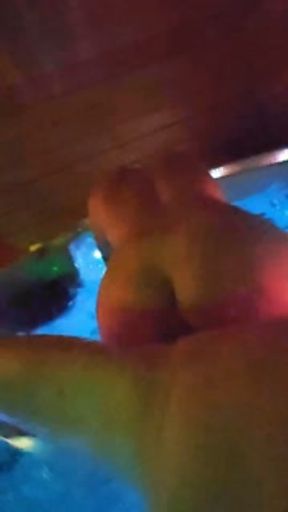 this girl want to fuck a big cock in jacuzzi - POV