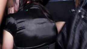 Cumming on her party butt