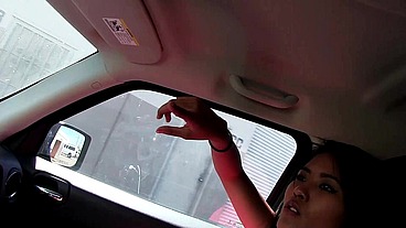 Angelina Chung Blowjob and Handjob at Glory Hole