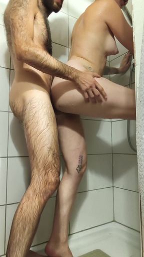 In showers, Lorna wants to be fucked.