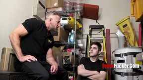 Handsome 40yo Hunk Security Man Fucks Twink Suspect In Lockup - Harrison Todd, Greg Dixxon