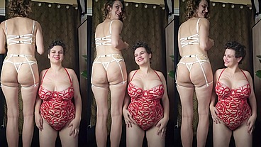 Two beautiful babes, beautiful lingerie and bangin' booties!