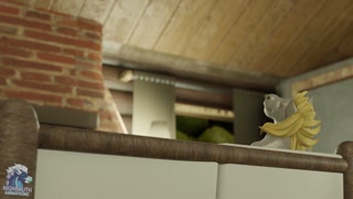 Dawn Heart anthro horse muscle growth animation