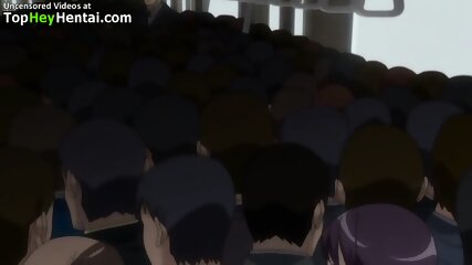 Hentai busty girl fucked in rough group sex
