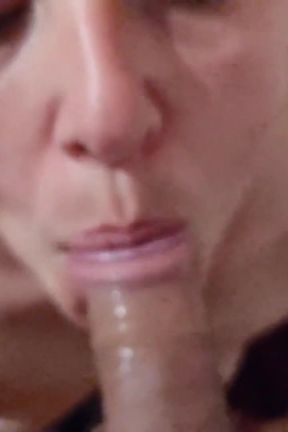 I suck his dick until he cums in my mouth and throat POV blowjob