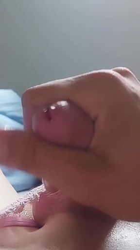 Sissy Jerks Her Little Cock and Cum