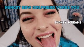 Hungry BBW Girlfriend Vores You - A BBW vore scene featuring: belly fetish, mouth fetish, bloated belly, and burping - 1080 MP4