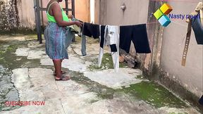 HORNY HOUSE WIFE SEARCH FOR BBC WHILE SHE DRIES STEPSON CLOTHES  PLEASE SUBSCRIBE TO RED/SHEER