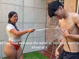 Soaking My Stepsister Taut Shirt Until That babe Supplicates for My weenie