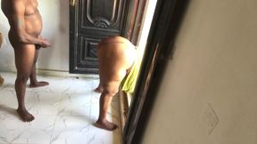 The Door Is Wide Open so Neighbors Can See Us Fuck