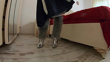 MilfyCalla compilation - Fetish sex, blow-jobs and rough sex while wearing sexy fur coats -3-