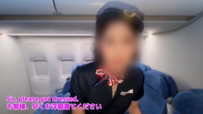 Too Sexy Flight Attendant! 5 Consecutive Sex! 0 Sperm!