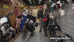 hailey white fucks her trusted mechanic in his garage