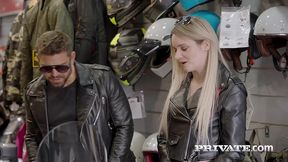 hailey white fucks her trusted mechanic in his garage