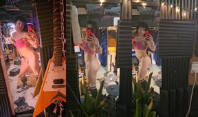 Cute Asian Sissy Dancer Gets Her Small Tits Clapped During Raw Vertical Play